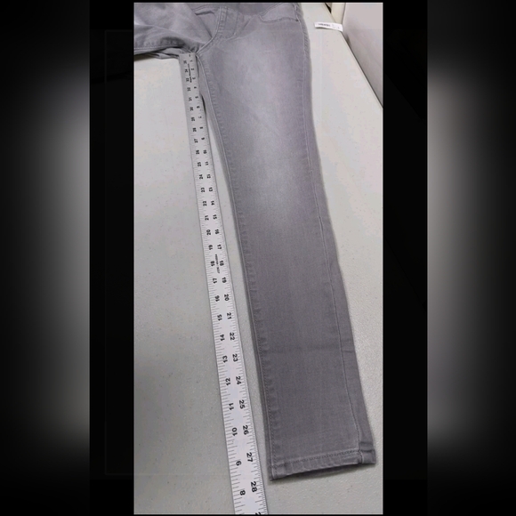NWT Old Navy Rockstar Mid Rise Pants Pull On 0P Petite Gray P0 - Picture 7 of 8